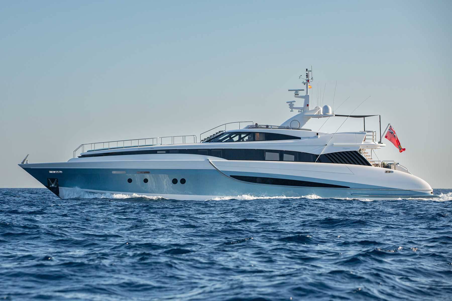 MY Benita blue sailing