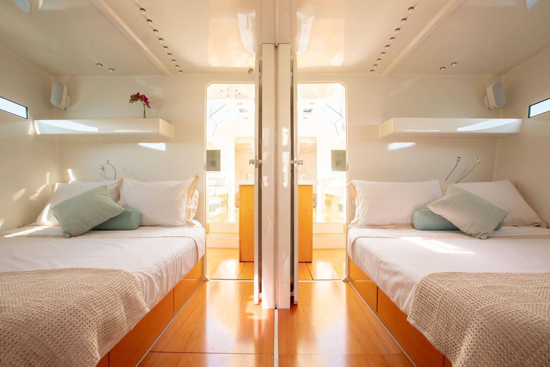 Sailing Yacht Miyabi. Guest cabins