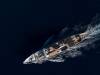 Motor yacht Dionea from the sky. Moncada yachts website