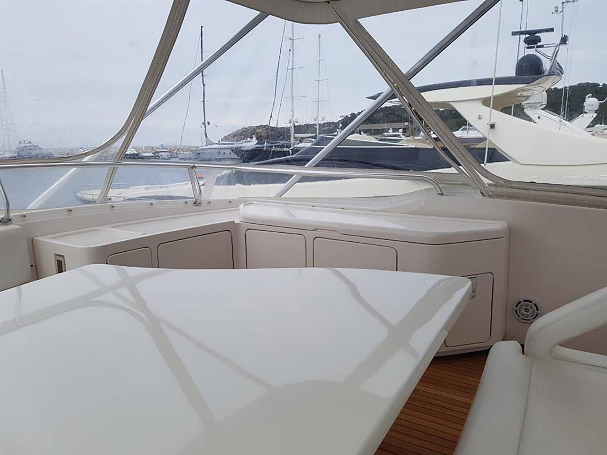 Yacht Bouki flybridge