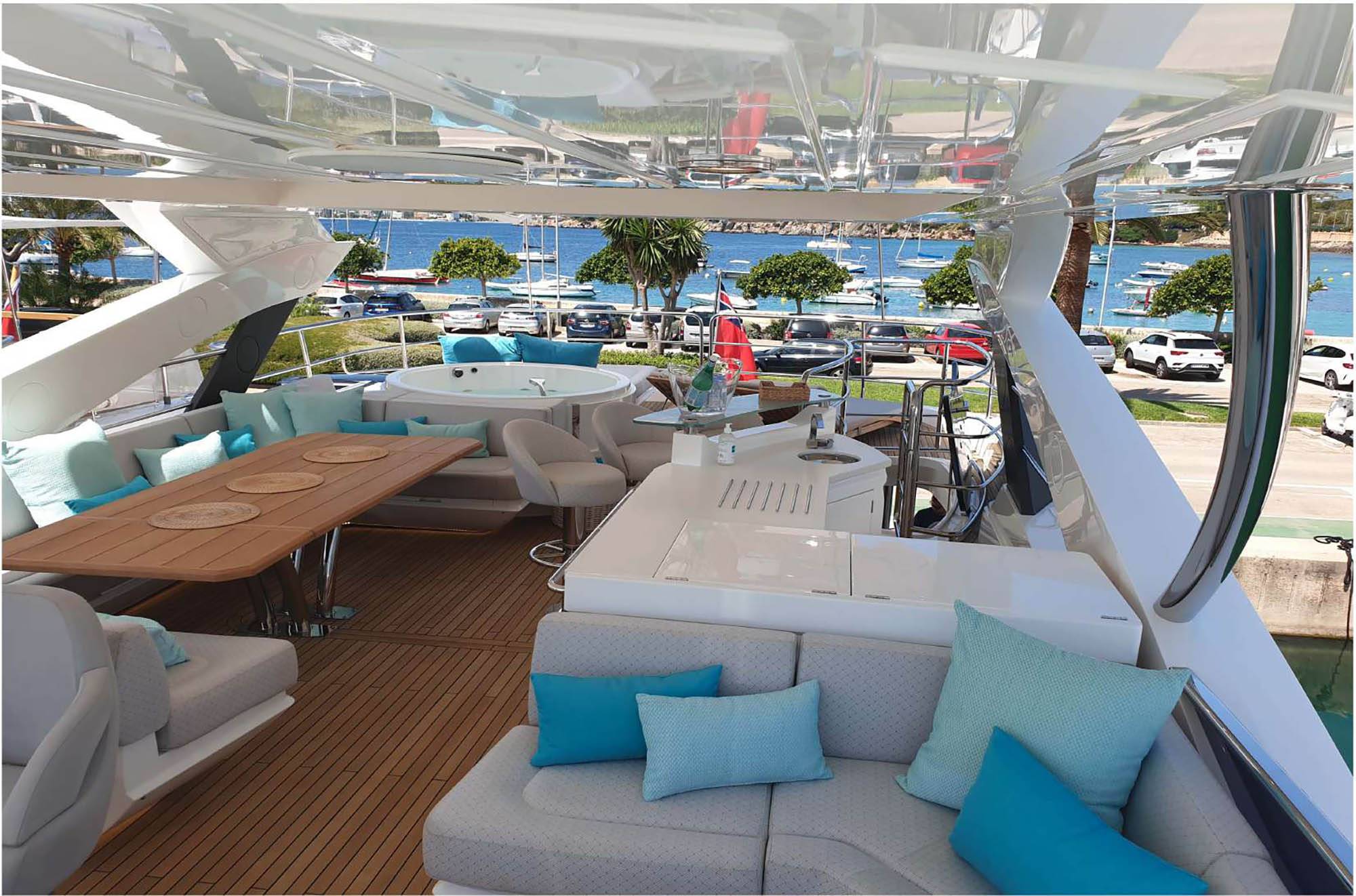 Sunseeker 86 sundeck. Offered for share sale